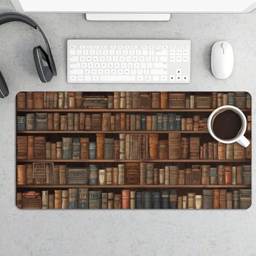 Mouse pad grande de goma antideslizante para escritorio miniatura 5