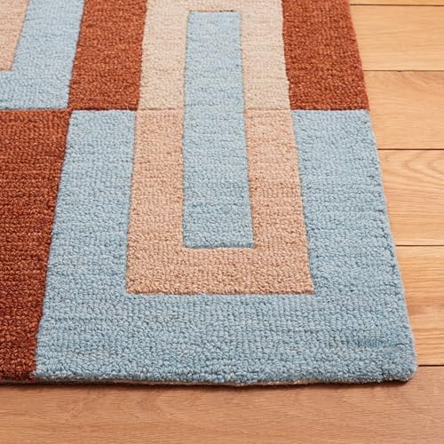 Image of Hand Tufted Wool Carpets Anti Shedding Rug Modern Carpets for Living Room Size 12x18 Feet