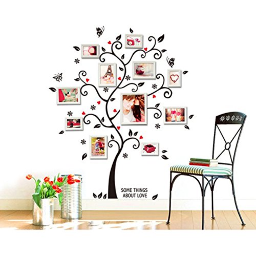 Flameer Family Tree Photo Frames Decalque Em Parede - O Destaque Mais Doce Da Sua Casa