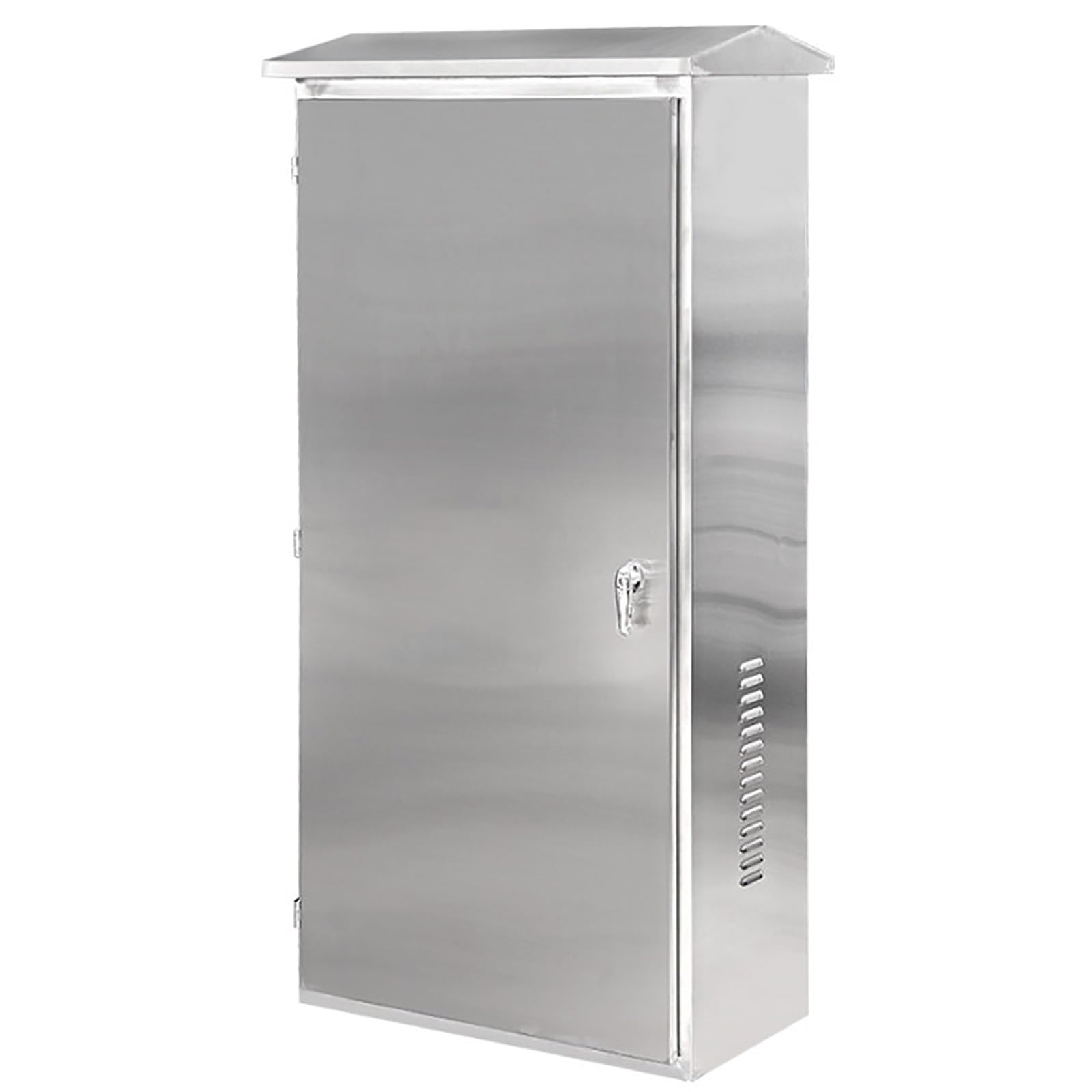 Verteilerschrank, Schaltschrank, Wasserdichter Verteilerkasten für den außenbereich, Stromkasten aus Edelstahl 304, Standgerät für den Innen- und außenbereich, 60x35x100cm