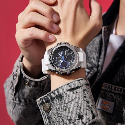 Image of V2A Styrke 5110 Analog Digital Watch for Men | Hybrid Multi Display Dial | Alarm Stopwatch Day Date 12 /24 Hr | TPU Strap | 30M Water Resistant