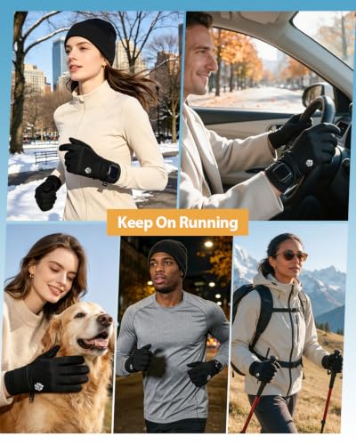 Prime Members: Pixel Panda Running Gloves w/ Smartwatch Window & Reflective Strips - image 4