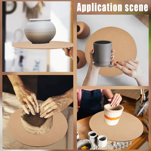 craspire MDF-Holzplatten Zum Basteln, 3 mm Dicke Mitteldichte Faserplatte, Runde MDF-Holzplatten, Spanplatten Für Tontrocknungsplatten, Bilderrahmen, Malerei (250 mm Durchmesser)