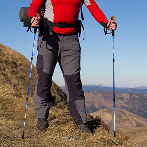 Bastões de caminhada, Bastões Trekking Leves Dobráveis ​​para Equipamento de Mochila, Bengalas para