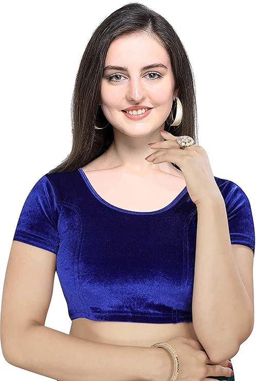 pre smart Womens Velvet Princess Cut Blouse-picture-54