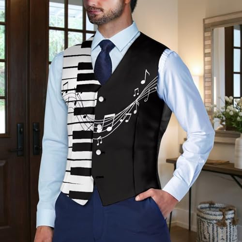 Men's Blazer Suit Vest Slim Fit Casual Business Jacket Formal Dress Waistcoat Button Vest Slim Fit3