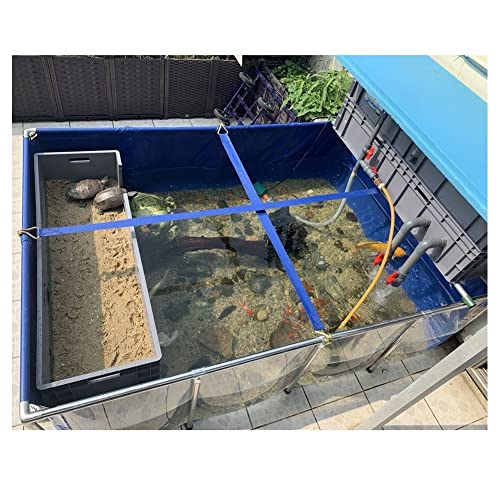L'aquarium d'extérieur en PVC avec fenêtre d'observation en Acier et réservoir d'eau, idéal pour Une Utilisation dans Un Jardin, est Un Choix idéal pour Les Amateurs de Poissons et de Plante