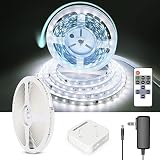 Chasing White LED Strip Lights, 6500K 32.8ft 24V Dimmable Daylight White, 600 LEDs SMD 2835, Remote