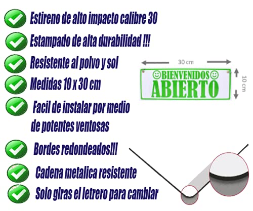Letrero abierto cerrado 11 Imagen adicional