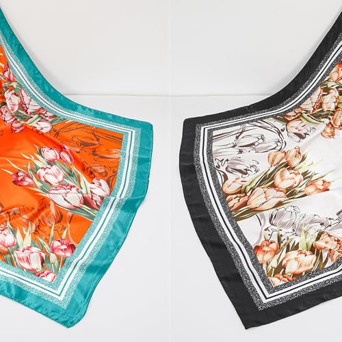 Mulberry silk scarf square scarf gift for teacher female shawl RED2