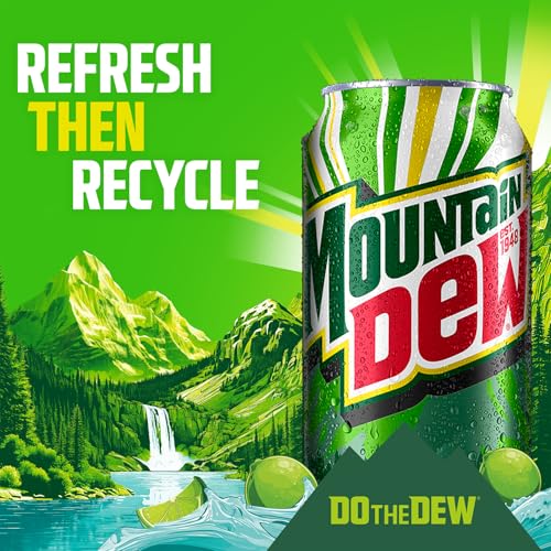 Image of Mountain Dew Soda Pop, Dirty Mountain Dew, Cream Soda Dew, 12 fl oz Cans, (12 Pack)
