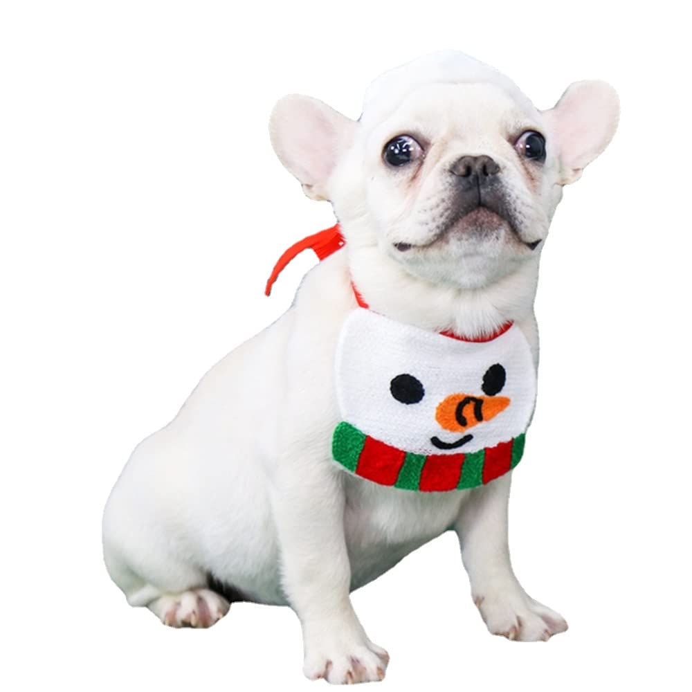 changle Christmas Elk Candy Cake Xuebao Dog Bib Pet Saliva Towel Cat Dog Bib.
