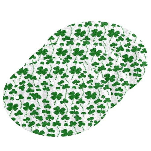 Jihqo 3PCS Scrub Sponges Clover Branches Green St Patrick's Day Pop-up Dish Sponge for Cleaning Kitchen Bathroom Household Non-Scratch Scrubber