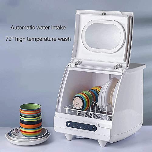 Aanrecht vaatwasser, draagbare vaatwasser ingebouwde watertank, geen aansluiting nodig, 6 programma's, 360 ° dubbele… - Afbeelding 5