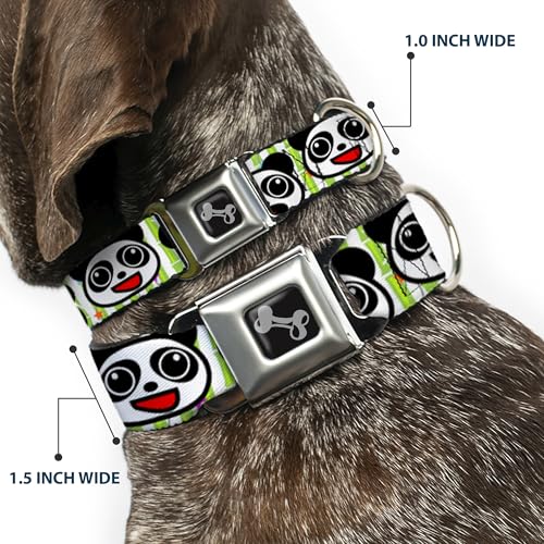 Collier de chien panda Buckle Down anti-évasion réglable avec boucle os robuste - 3