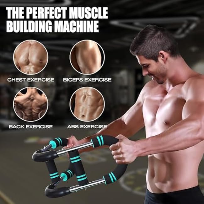 Aomoyun Arm Trainer,Adjustable Chest Expander,Chest Workout Equipment,Arm Exerciser,Portable Home Gym Equipment Upper Body Strength Training Machine for Men & Women.