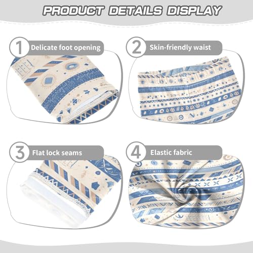 KLL Seamless Ethnic and Tribal Pattern Toddler Girls Legging Casual Full Length Athleisure Pants Sports3