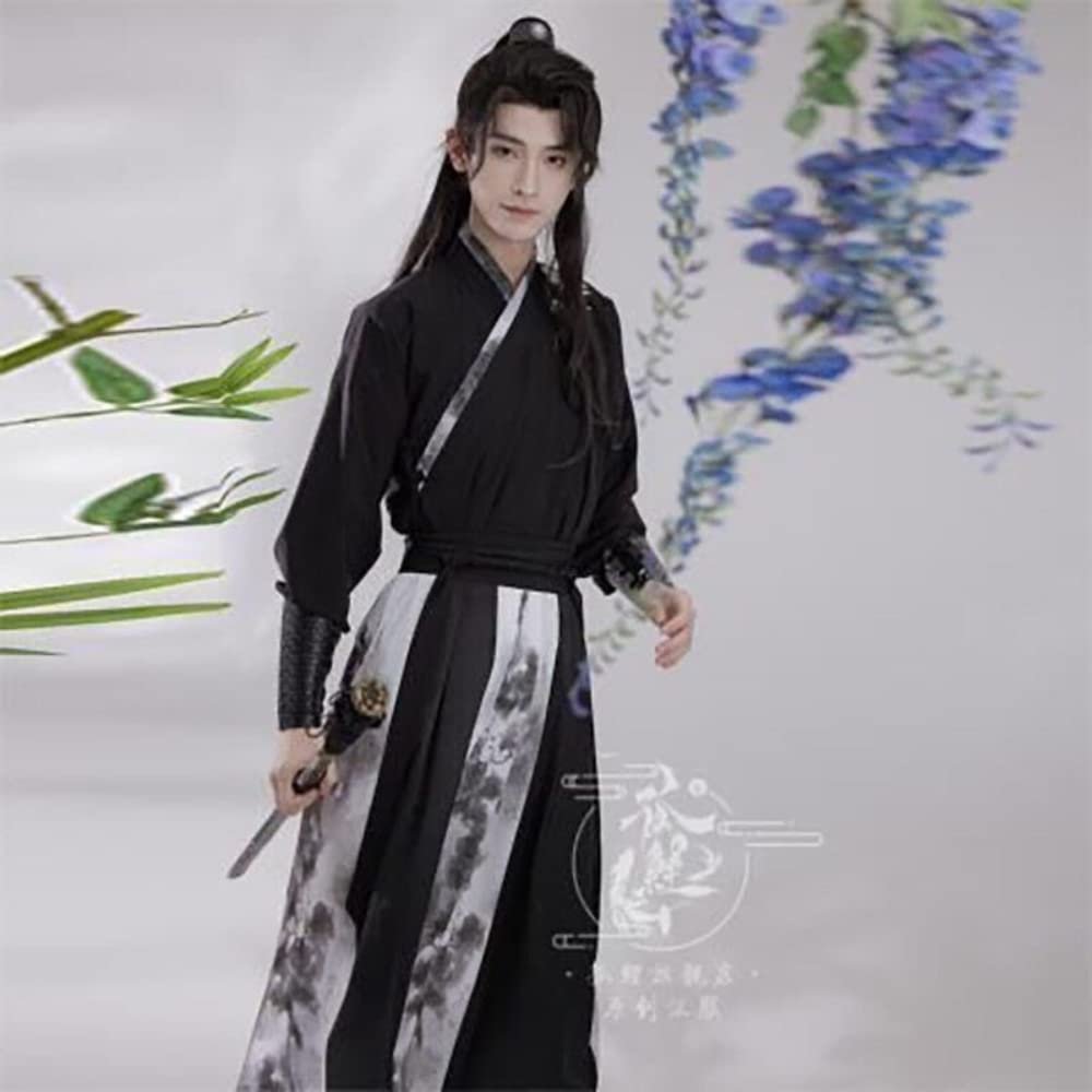 Chińska sukienka Hanfu, Hanfu mężczyźni starożytny chiński zestaw Hanfu męski kostium cosplay letnia impreza Hanfu