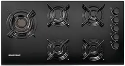 Cooktop 5 bocas Brastemp com quadrichama e acendimento automático - BDD85AE BIVOLT