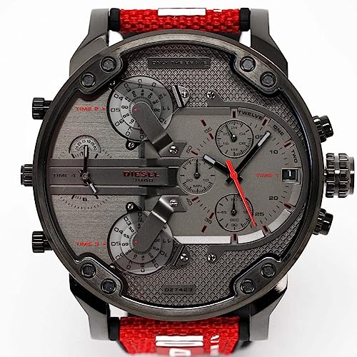 Diesel Men's Mr. Daddy 2.0 Chronograph Red Nylon Watch #TOP2