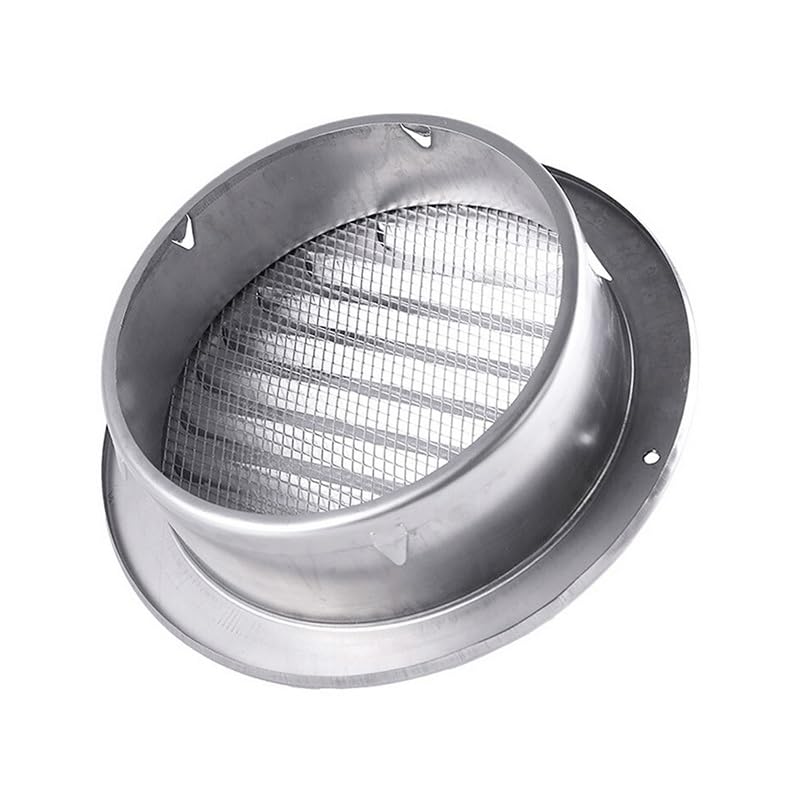 Stal Nierdzewna Wentylacja Wydechowa Kratka Wydechowa Ściana Powietrze Powietrzne, Kratka Przewód Pokrywa Ogrzewanie Ogrzewanie Wodoodporne Vents Cap(Thickening 60mm)