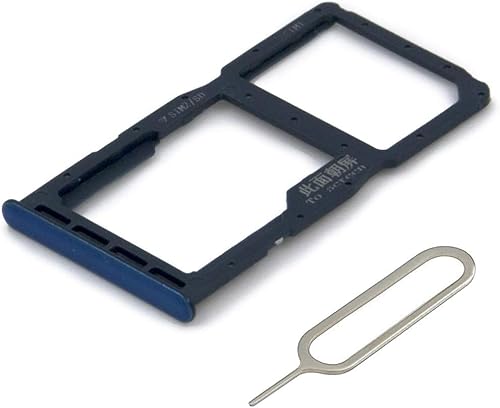 MMOBIEL Dual SIM Kartenhalter Kompatibel mit Huawei P30 Lite New Edition 2020 - SIM Card Tray Schlitten - Inkl. SIM Pin - Blau