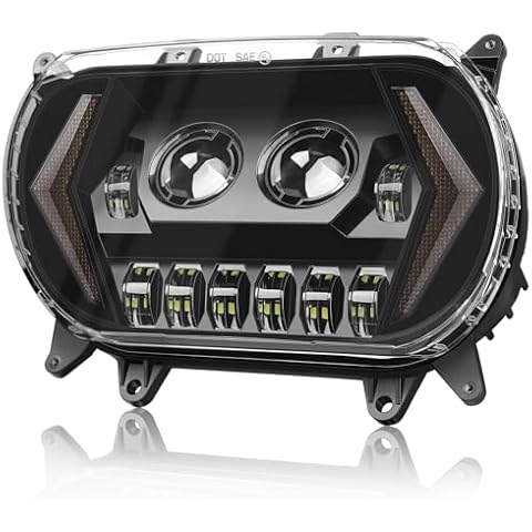 Eumti 120W Road Glide Led Headlight Super Bright Front Headlamp High Low Beam w/Turn Signal Light DRL Fit for 2015-2023 Harley Touring Road Glide FLTR Models Cover