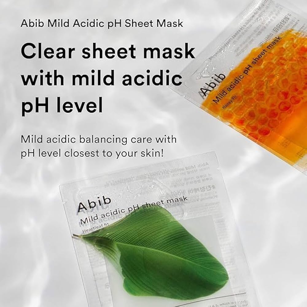 Amazon.com : Abib Mild acidic pH sheet mask Heartleaf Fit 30ml