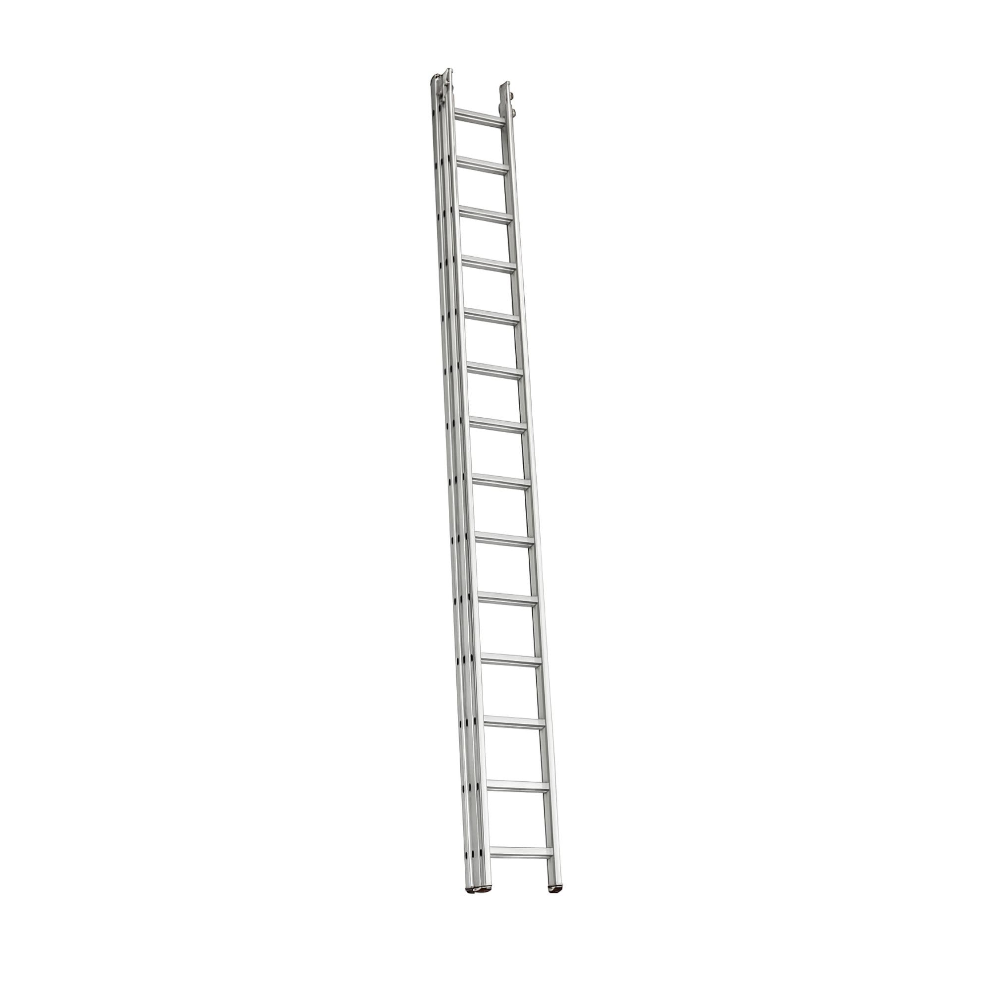 Homelux Escalera Triple Profesional de Aluminio 3x19 Peldaños Extensible Multiposición