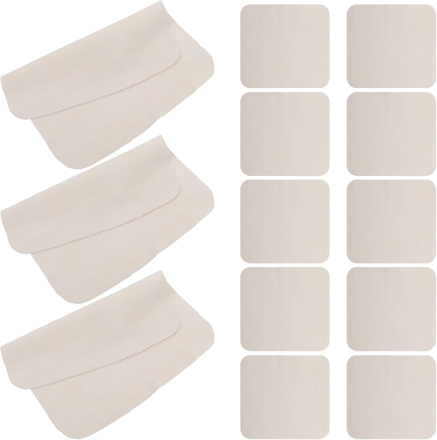 20pcs Car Absorbent Chamois Towels 15x15cm Thickened Suede Drying Cloths for Interior Cleaning and Exterior Car Wash Detailing