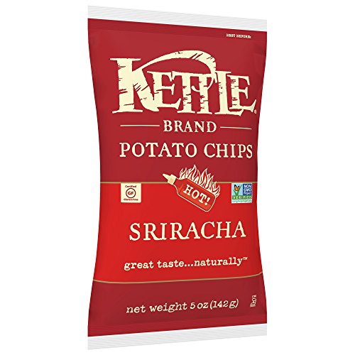 Image of Kettle Brand Potato Chips, Sriracha Bags, 5 Ounce (Pack of 15)