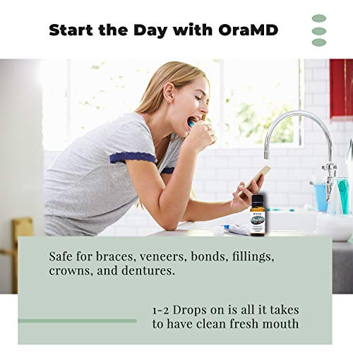 OraMD Original - All Natural Toothpaste, Fresh Mint - Toothpaste and Mouthwash Alternative Drops for Bad Breath, Gum Disease, Periodontal Disease, Gingivitis, Pyorrhea (3) - Thumbnail 2