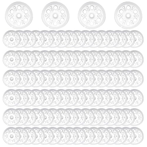 200 arandelas de plástico y polipropileno, arandelas para fijación y soporte de placas de espuma