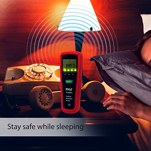 Pyle Meters Hand Held Carbon Monoxide Meter - High Accuracy And 1000 Ppm Measurement Range Co Sensor W/Digital Lcd Display Auto Power Off Battery Operated And Control Buttons - Pyle Pcmm05 #TOP5