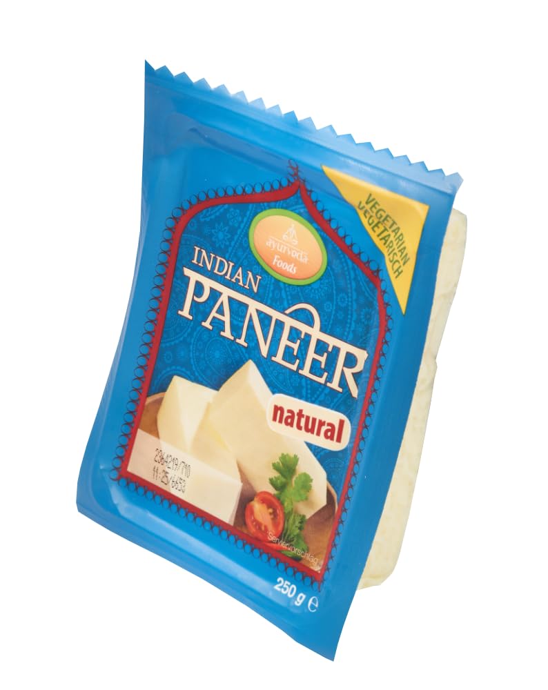 Ayurveda Foods - Paneer (Panir) Käse Natur 6er Set à 250g Vegetarisch, frei von Konservierungsstoffen oder künstlichen Aromen
