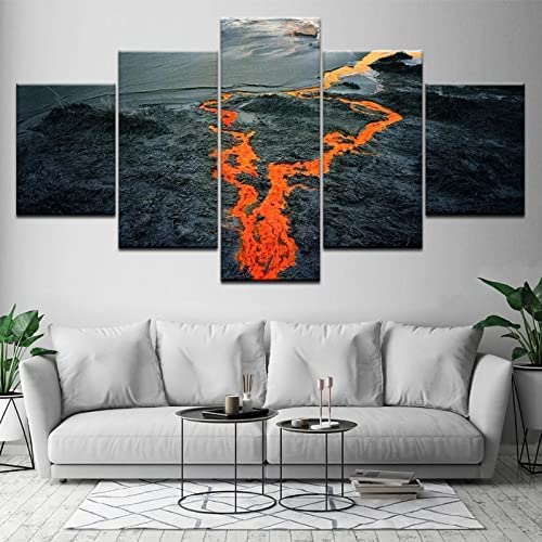 Tableau decoration murale salon moderne paysage alpin grand format