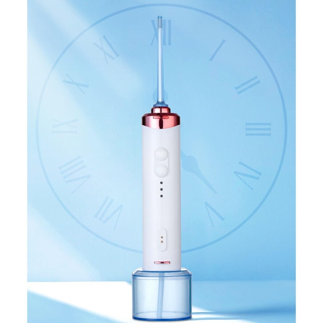 Kit dental profesional de irrigador oral: irrigador dental desmontable recargable de mano lavable