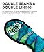 Outward Hound Durablez Large Snake Stuffing-Free Squeaky Plush Dog Toy for Puppies & Dogs - Interactive, Soft Yet Tough, No Mess, Jumbo Squeaker, Long-Lasting Play, 24.5 inch, Blue