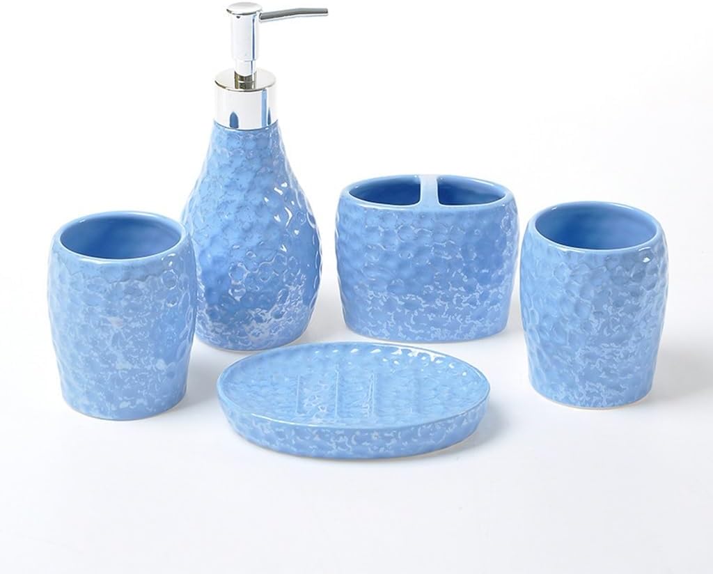 Ceramic Simple Bathroom Accessories Set Washing Tools Mouthwash Cup Soap Toothbrush Holder Household Items
