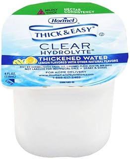Thick & Easy Hydrolyte Thickened Water 4 oz. Portion Cup Lemon Flavor Ready to Use Nectar Consistency, 23061 - Case of 24