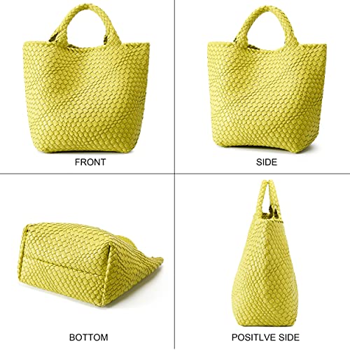 Image of Vegan Leather Purses for Women, Handmade Purses and Handbags Summer Beach Travel Tote Shoulder Bag | WOVEN