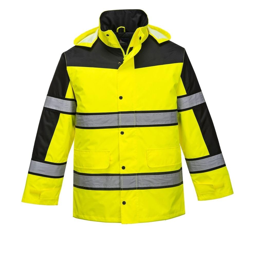 Portwest Chaqueta Bicolor Classic, Tamaño: L, Color: Amarillo, S462YERL