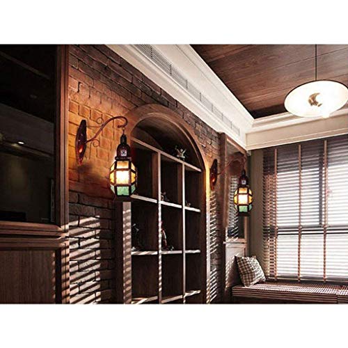 Escalera cafe retro personalidad luces decorativas para pared GZZ 7