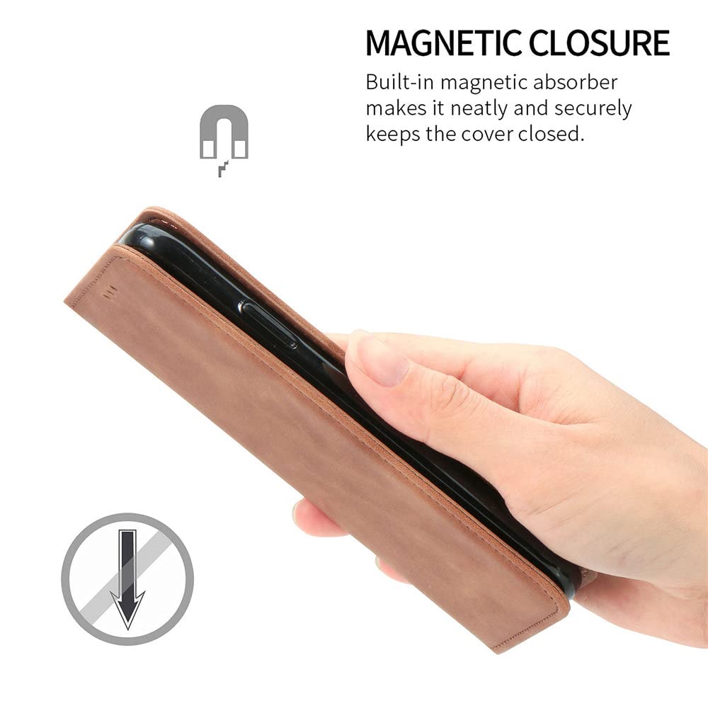 HAOYE Cover per Honor Magic 5 Lite 5G (Magic5 Lite) / X9a a Portafoglio, Libro Custodia Magnetica Flip Case con Supporto di Stand/Carte Slot, Pelle PU/TPU Protettiva Caso. Nero