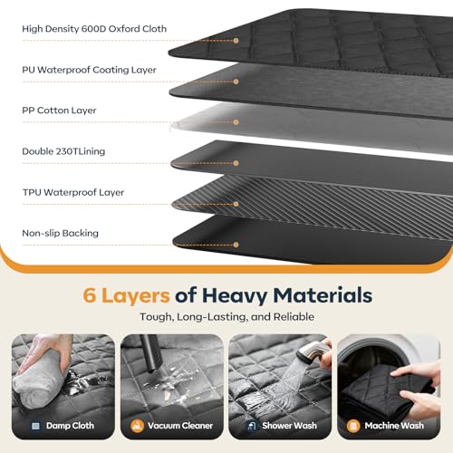 Dog Car Seat Cover for Back Seat - Waterproof & Universal Fit