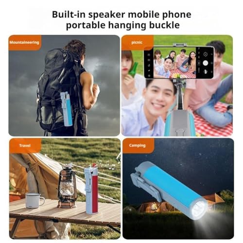 Altavoz portátil Jnchdghwa con luz de selfie y batería de carga 2