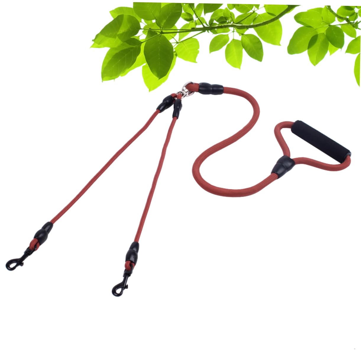 CIYODO Dog Hauling Cable Nylon Rope Double Hooks Collar for Pulling Dogs Tangle Dog Tie Supplies