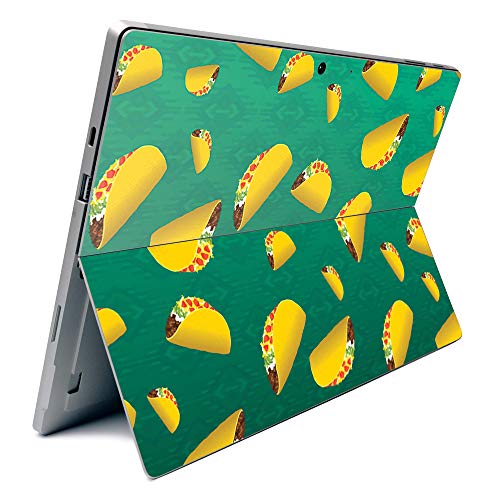 Image of MightySkins Carbon Fiber Skin for Microsoft Surface Pro 7 - Tacos | Textured Carbon Fiber Finish | Easy to Apply, Remove, and Change Styles | Made in The USA