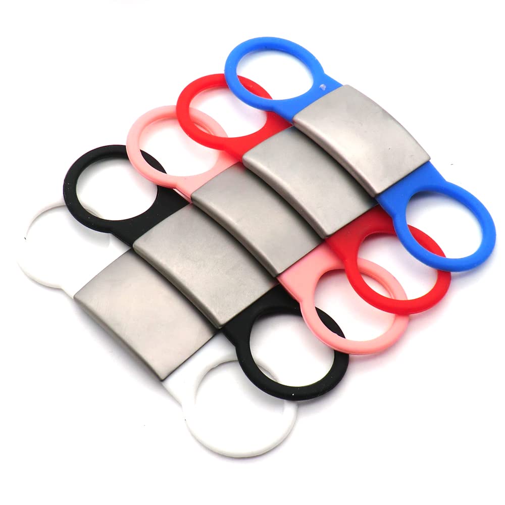 20 PZ Gomma Elastica Cane Gatto Anti Perdita ID Tag Ciondolo Nome Dell'animale Domestico Nome Numero di Telefono Tag Cane FAI DA TE Tag Pet Targhetta Tag All'ingrosso,Rosso,S