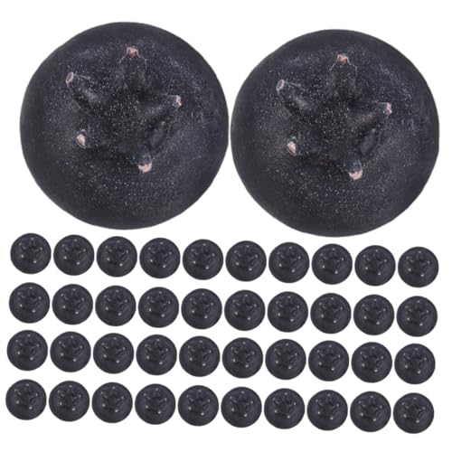 IMIKEYA 60piezas Frutas Artificiales De Arándano Realistas para Decoración del Hogar Accesorios De Fotografía y Centro De Mesa Decoración De Cocina Bodas y Fiestas